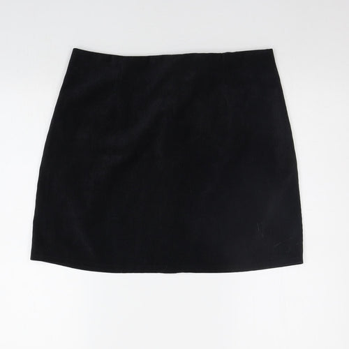 Prague Womens Black   A-Line Skirt Size XL