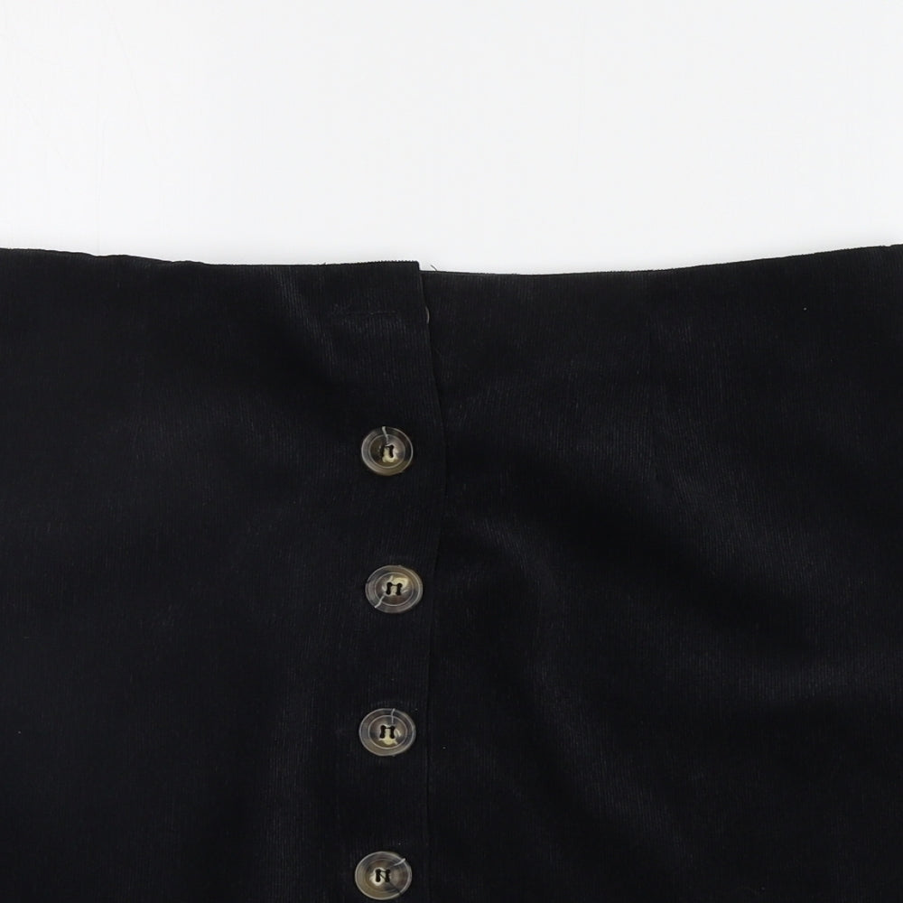 Prague Womens Black   A-Line Skirt Size XL