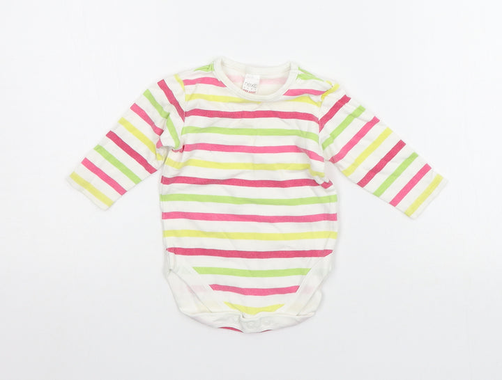 NEXT Baby Multicoloured Striped Babygrow One-Piece Size 3-6 Months