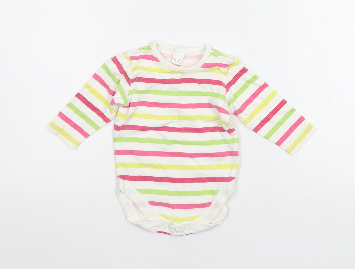 NEXT Baby Multicoloured Striped  Babygrow One-Piece Size 3-6 Months