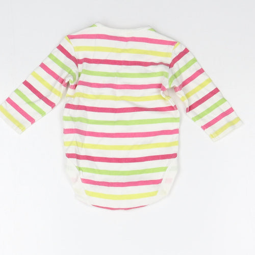 NEXT Baby Multicoloured Striped  Babygrow One-Piece Size 3-6 Months