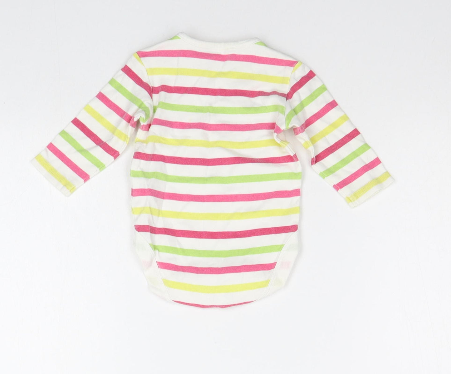 NEXT Baby Multicoloured Striped  Babygrow One-Piece Size 3-6 Months