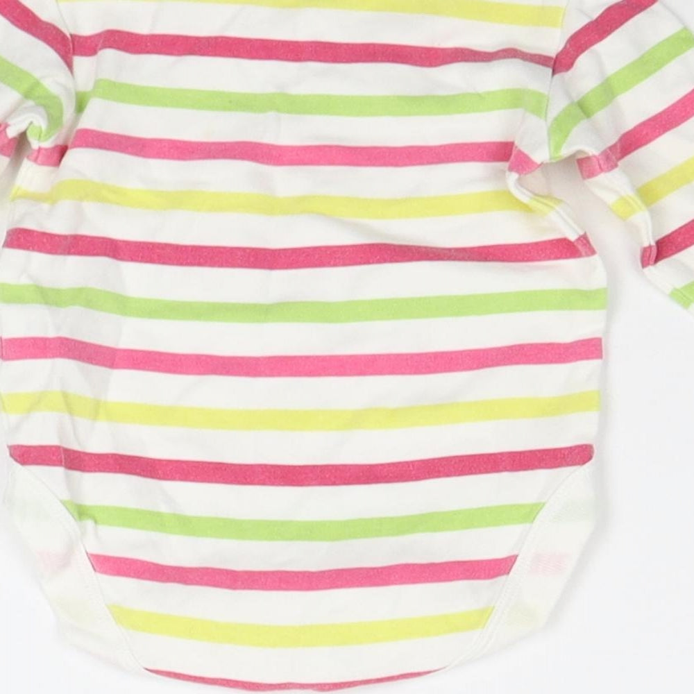 NEXT Baby Multicoloured Striped  Babygrow One-Piece Size 3-6 Months