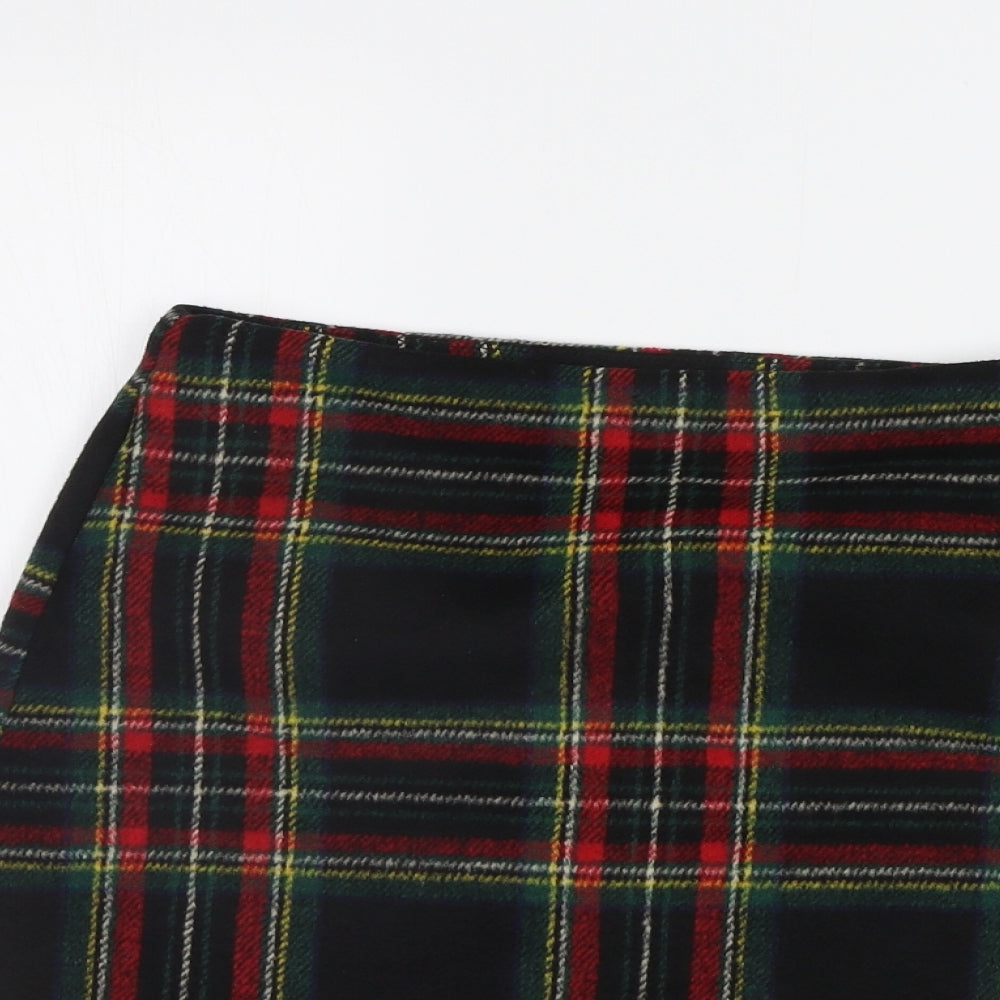 TU Womens Blue Check  A-Line Skirt Size 12