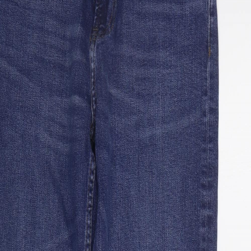 Marks and Spencer Womens Blue   Straight Jeans Size 8 L26 in