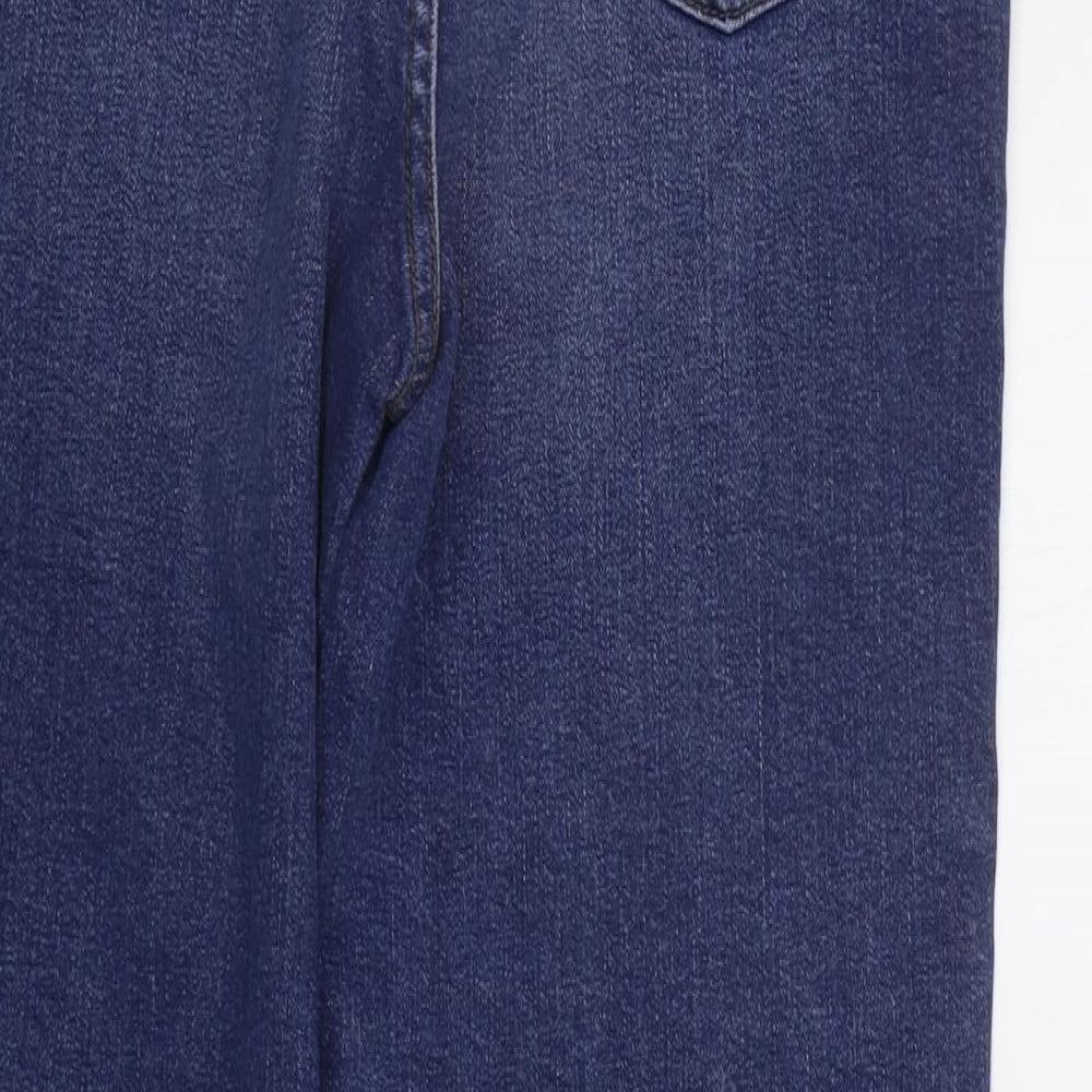 Marks and Spencer Womens Blue   Straight Jeans Size 8 L26 in