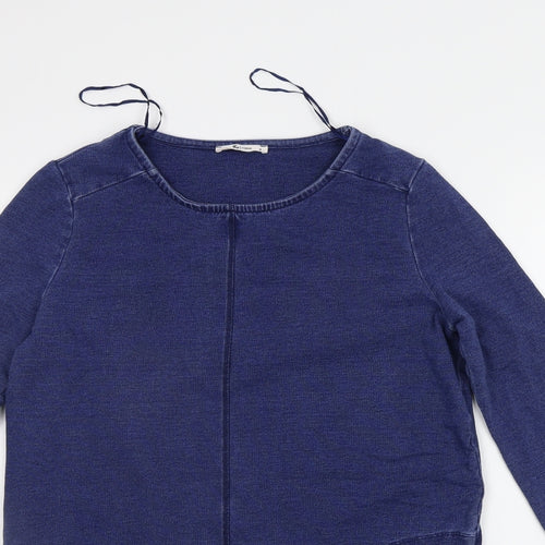 TU Womens Blue Houndstooth  Jumper Dress  Size 8