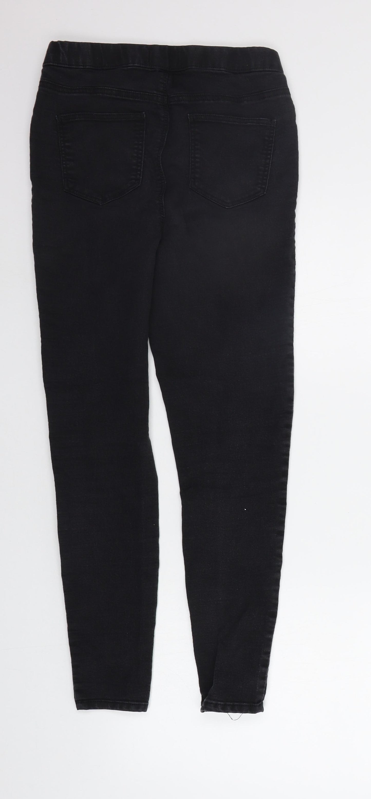 Papaya Womens Black   Jegging Trousers Size 8 L25 in