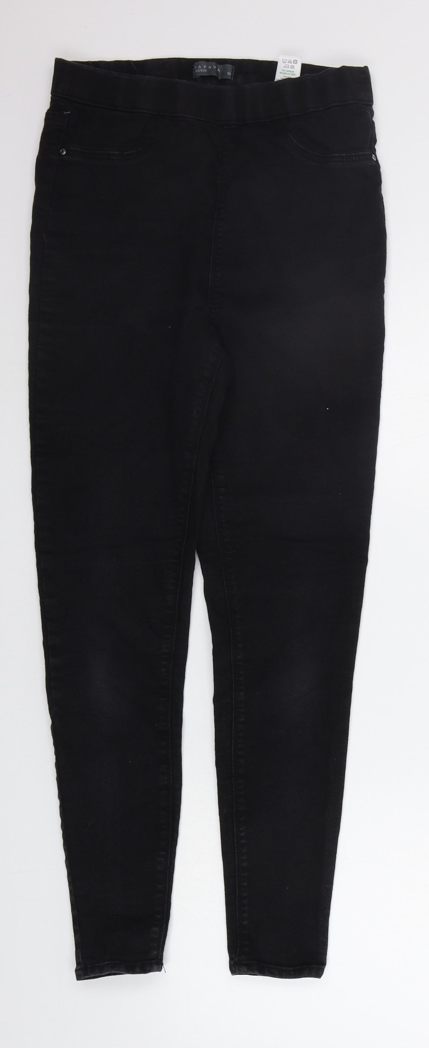 Papaya Womens Black   Skinny Jeans Size 10 L25 in