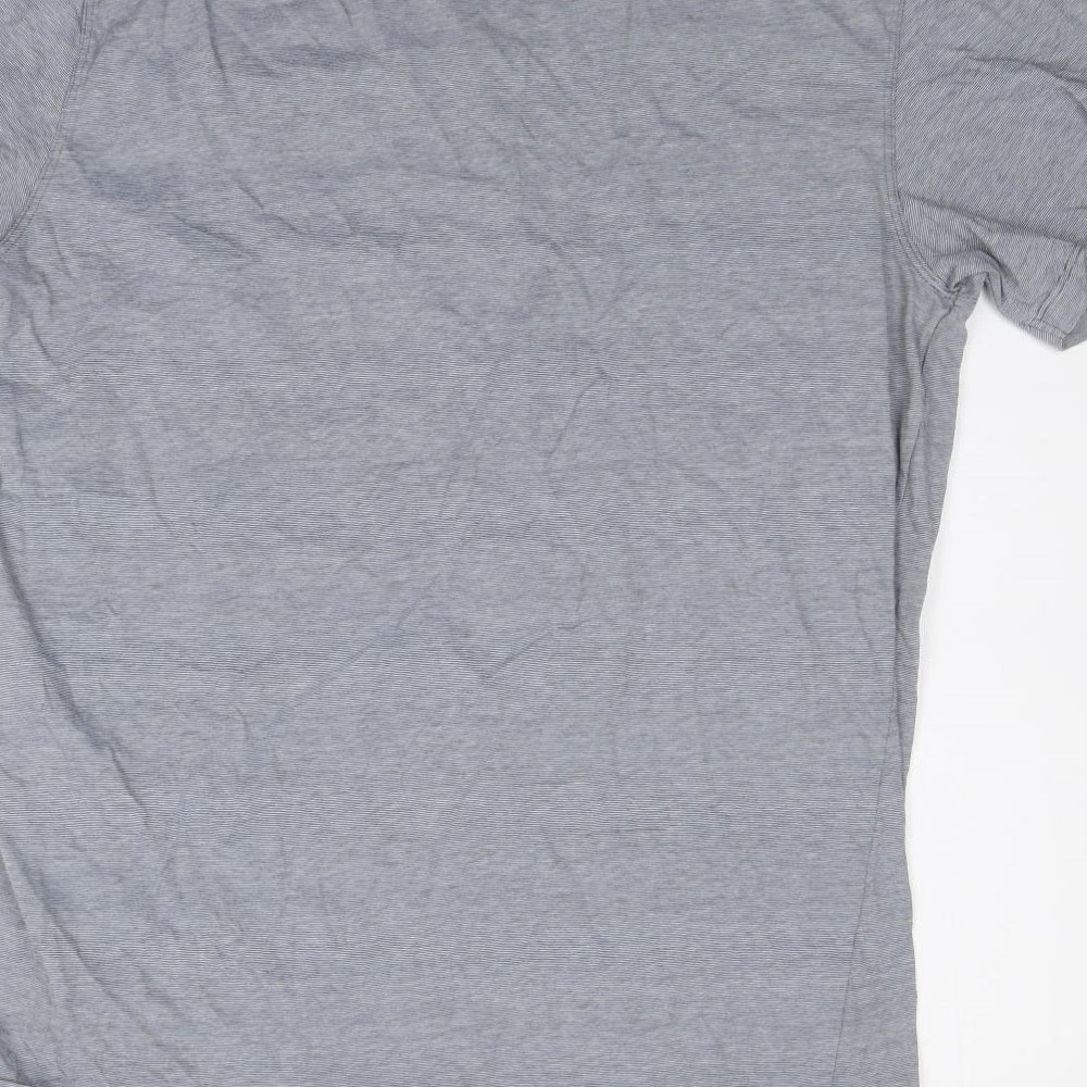 NEXT Mens Blue Striped   T-Shirt Size XL