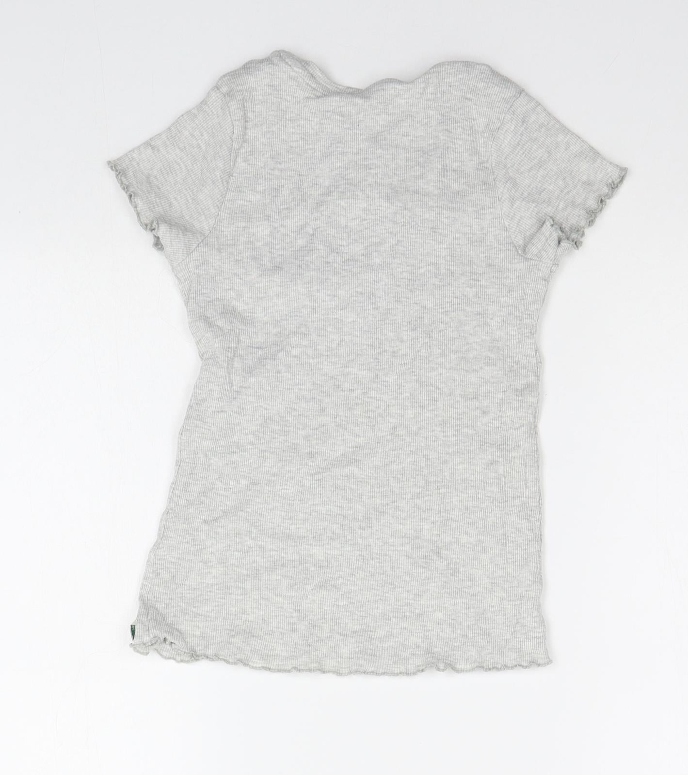 george  Girls Grey   Basic T-Shirt Size 8-9 Years