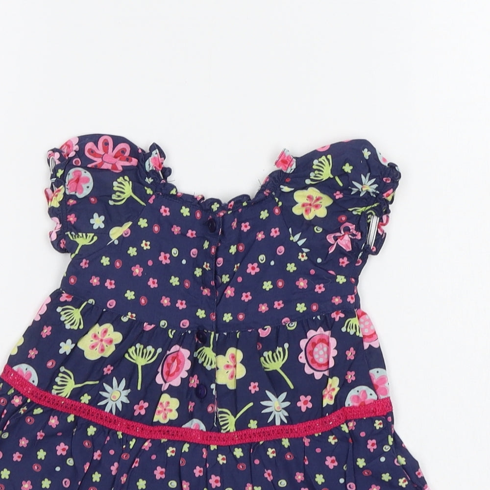 Matalan Baby Blue Floral  A-Line  Size 0-3 Months