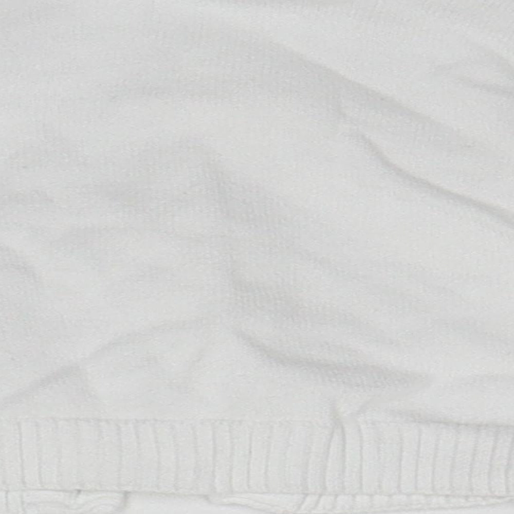 tesco Baby White   Cardigan Jumper Size 0-3 Months