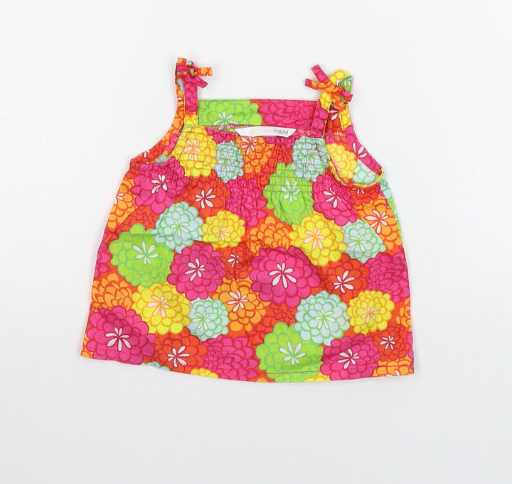 H&M Baby Multicoloured Floral Basic Tank Size 3-6 Months