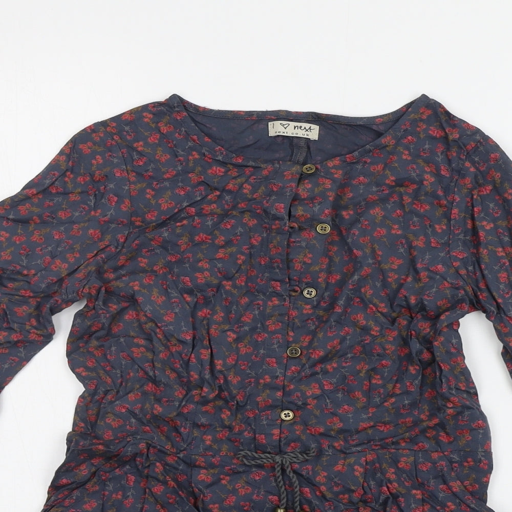 NEXT Girls Grey Flecked  Jumpsuit One-Piece Size 9 Years