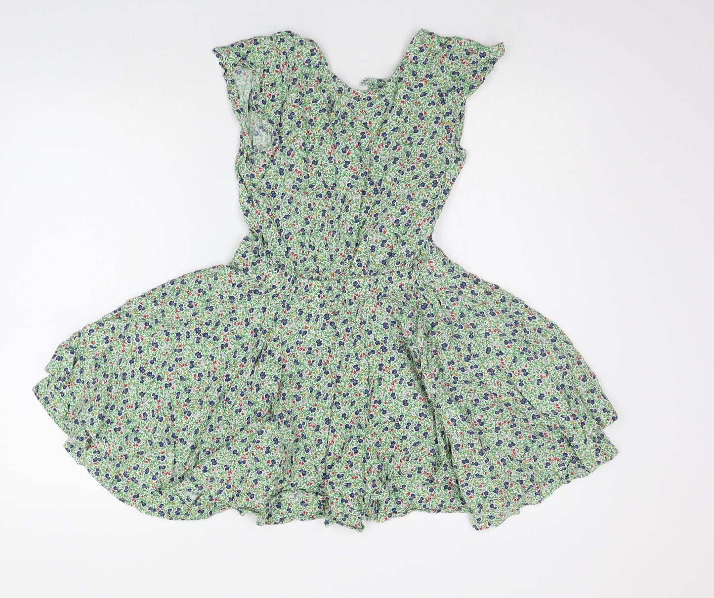 NEXT Girls Green Floral  A-Line  Size 9 Years