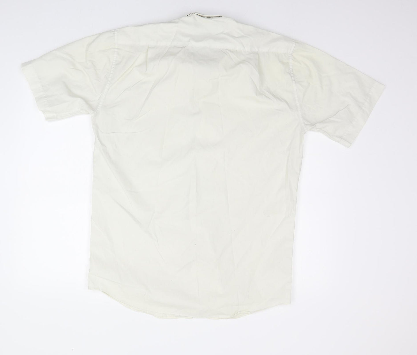 Marks and Spencer Mens Yellow    Button-Up Size 15
