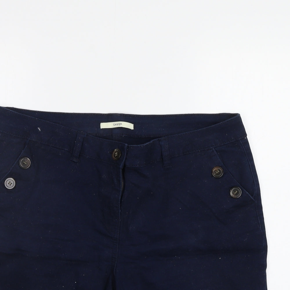 George Womens Blue   Chino Shorts Size 16