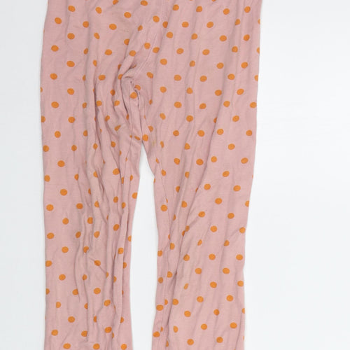 NEXT Girls Beige Polka Dot  Top Pyjama Pants Size 9-10 Years