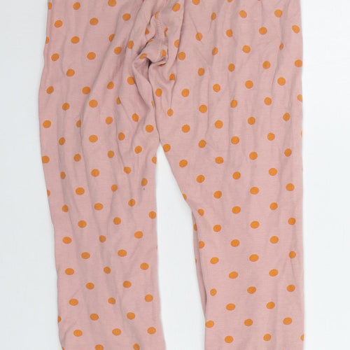 NEXT Girls Beige Polka Dot  Top Pyjama Pants Size 9-10 Years