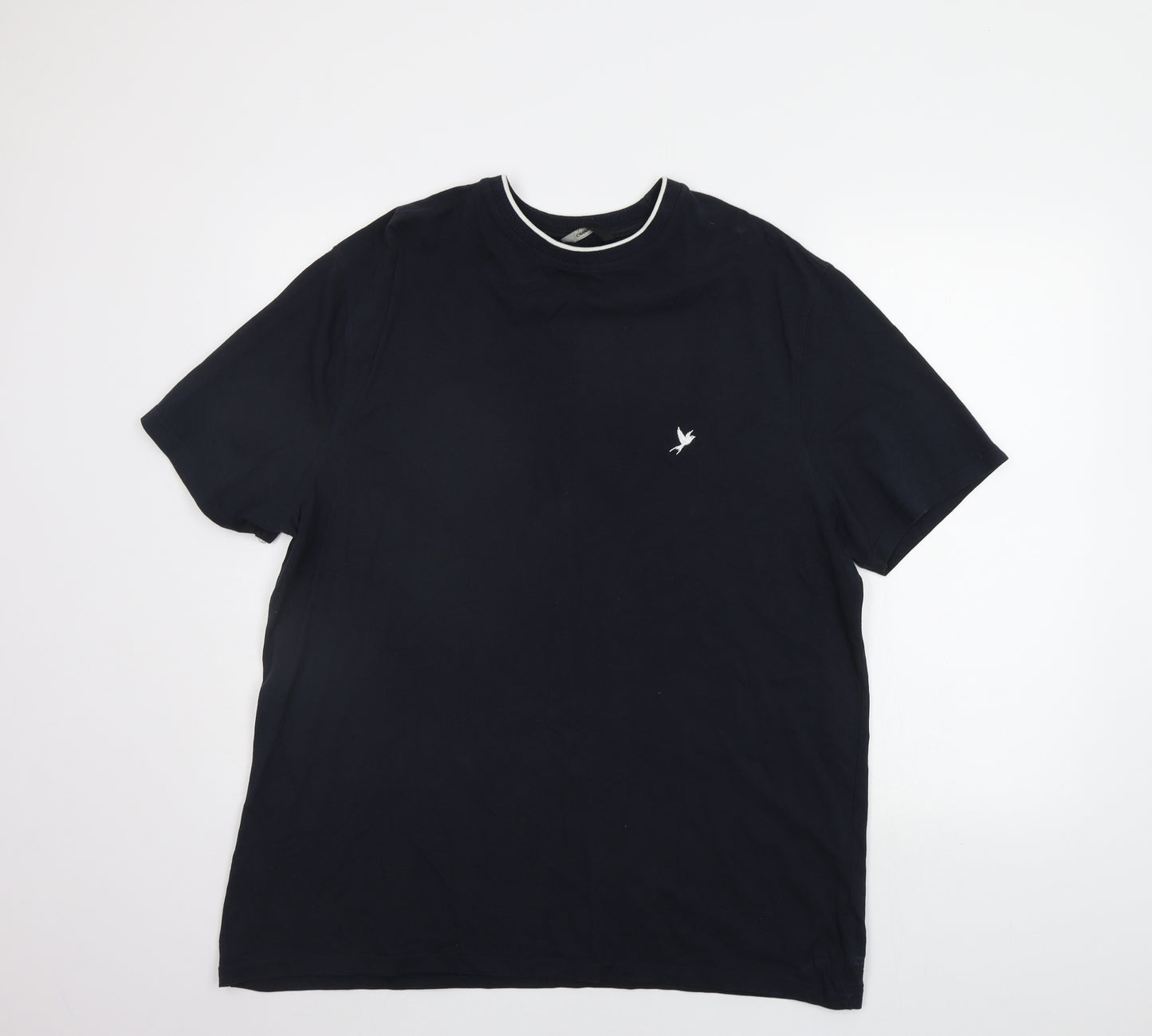 George Mens Blue Houndstooth   T-Shirt Size XL