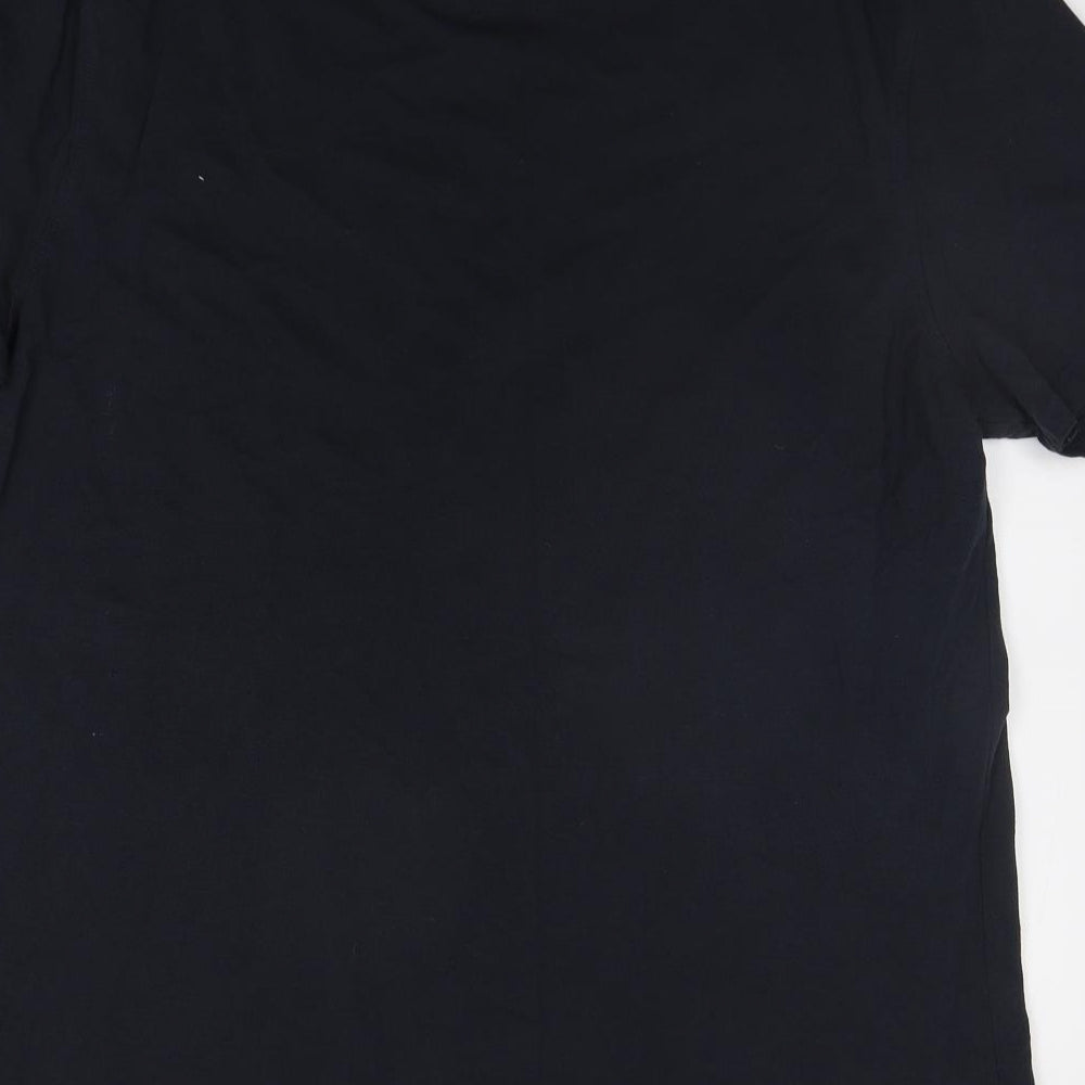 George Mens Blue Houndstooth   T-Shirt Size XL