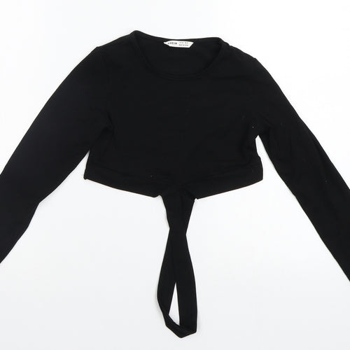 SheIn Girls Black   Basic T-Shirt Size 9-10 Years