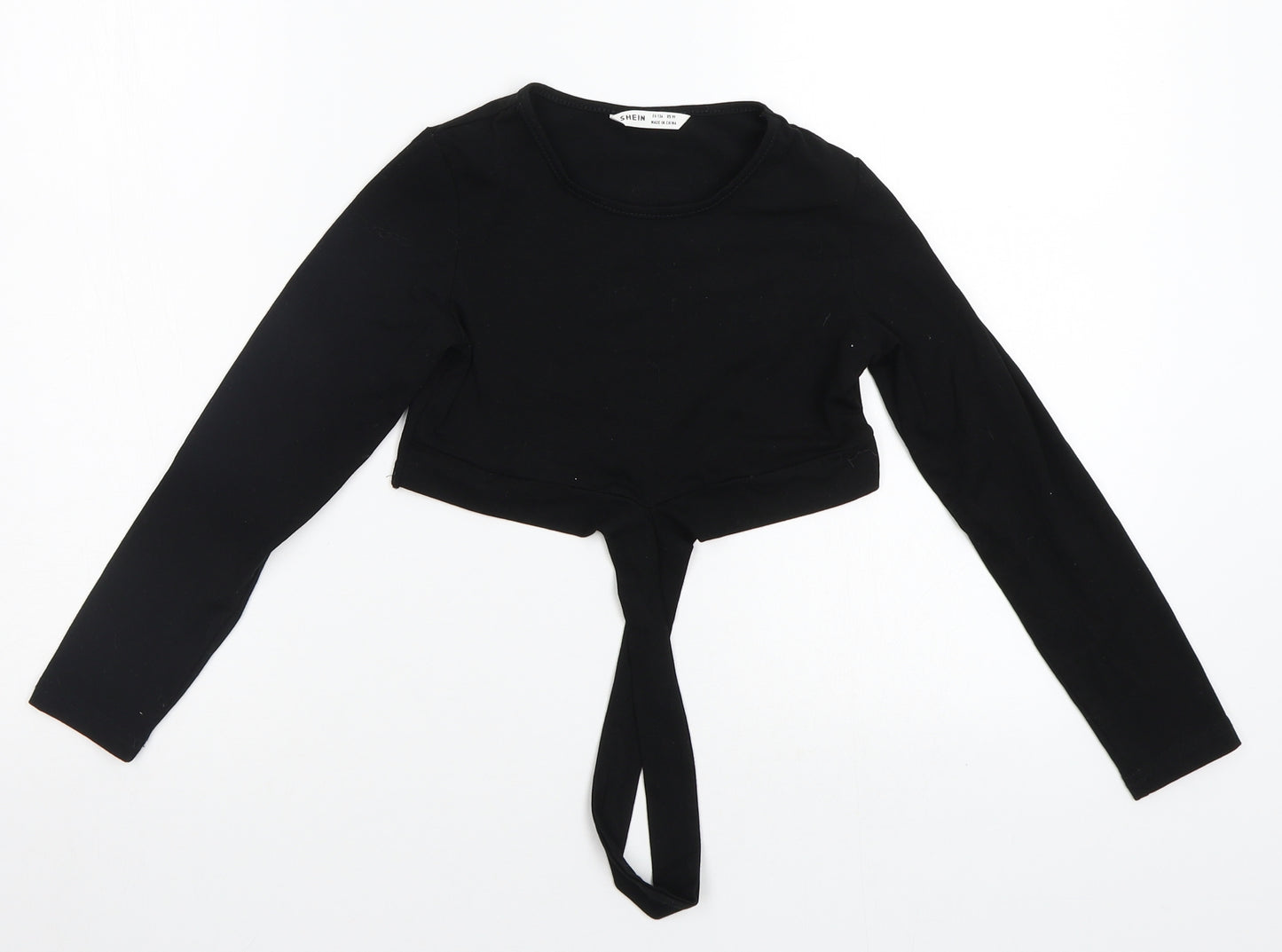 SheIn Girls Black   Basic T-Shirt Size 9-10 Years