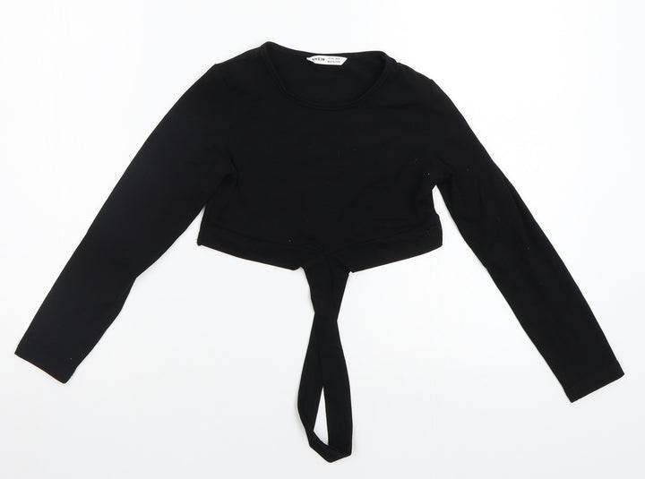 SheIn Girls Black   Basic T-Shirt Size 9-10 Years