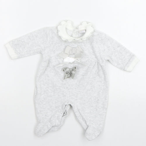Cutie Pie Baby Grey   Babygrow One-Piece Size Newborn