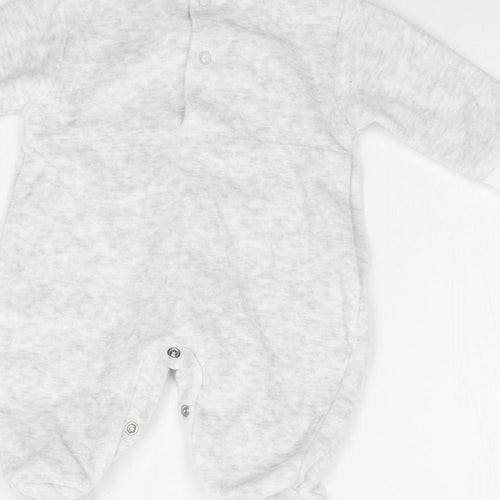 Cutie Pie Baby Grey   Babygrow One-Piece Size Newborn