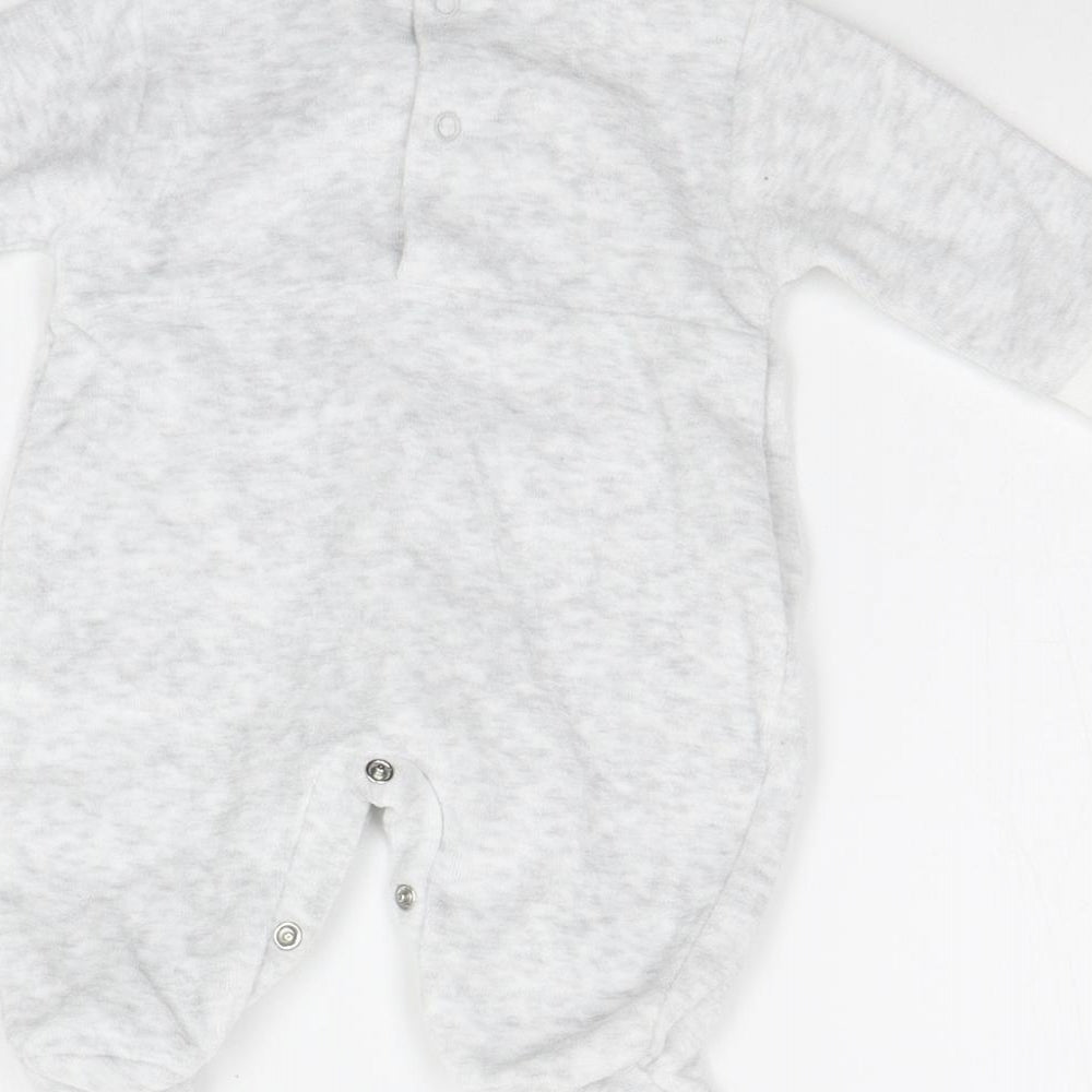 Cutie Pie Baby Grey   Babygrow One-Piece Size Newborn