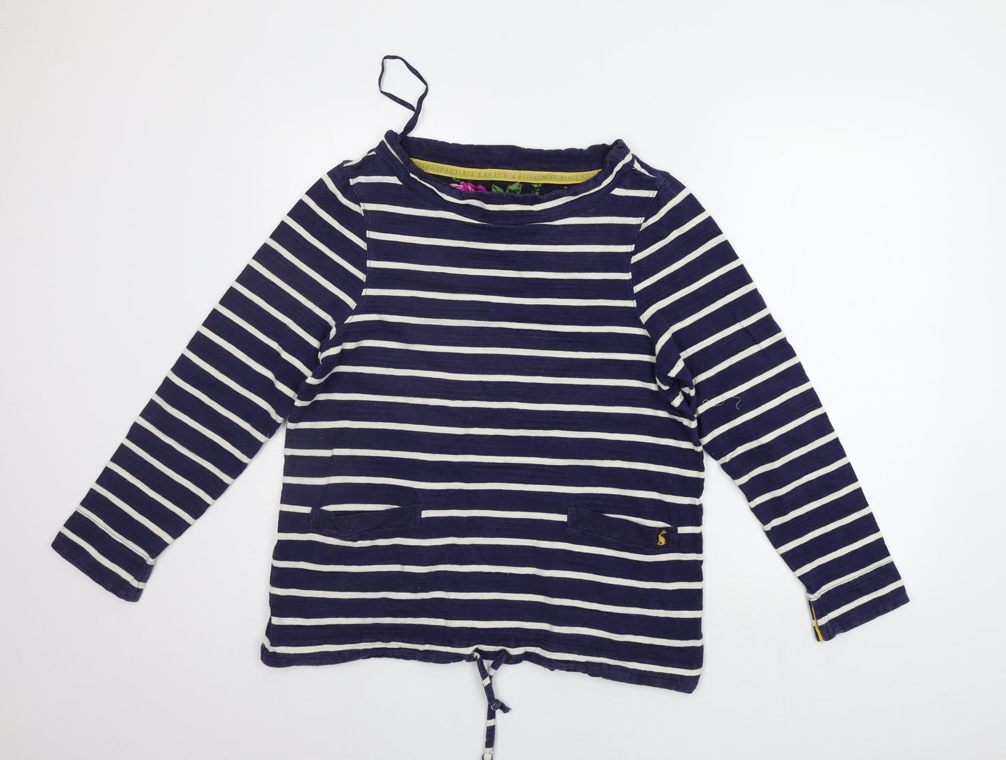 Joules Womens Blue Striped  Pullover Jumper Size 12