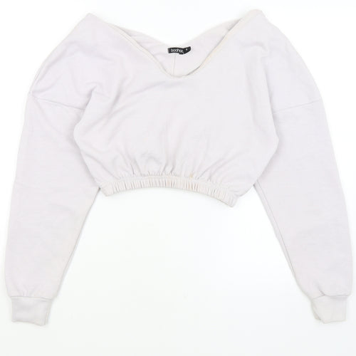 Boohoo Womens Purple   Pullover Jumper Size S