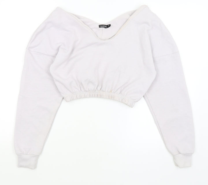 Boohoo Womens Purple   Pullover Jumper Size S
