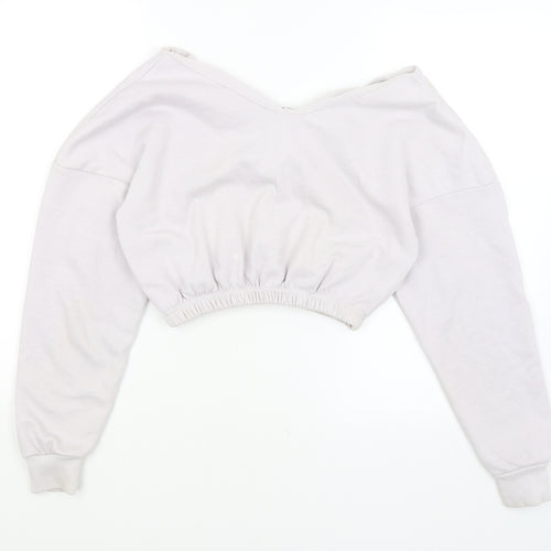Boohoo Womens Purple   Pullover Jumper Size S