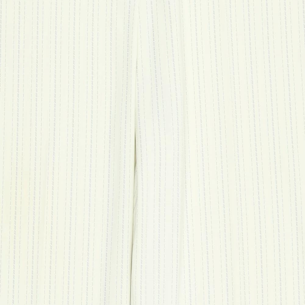 Planet Womens White Striped  Trousers  Size 16 L31.5 in