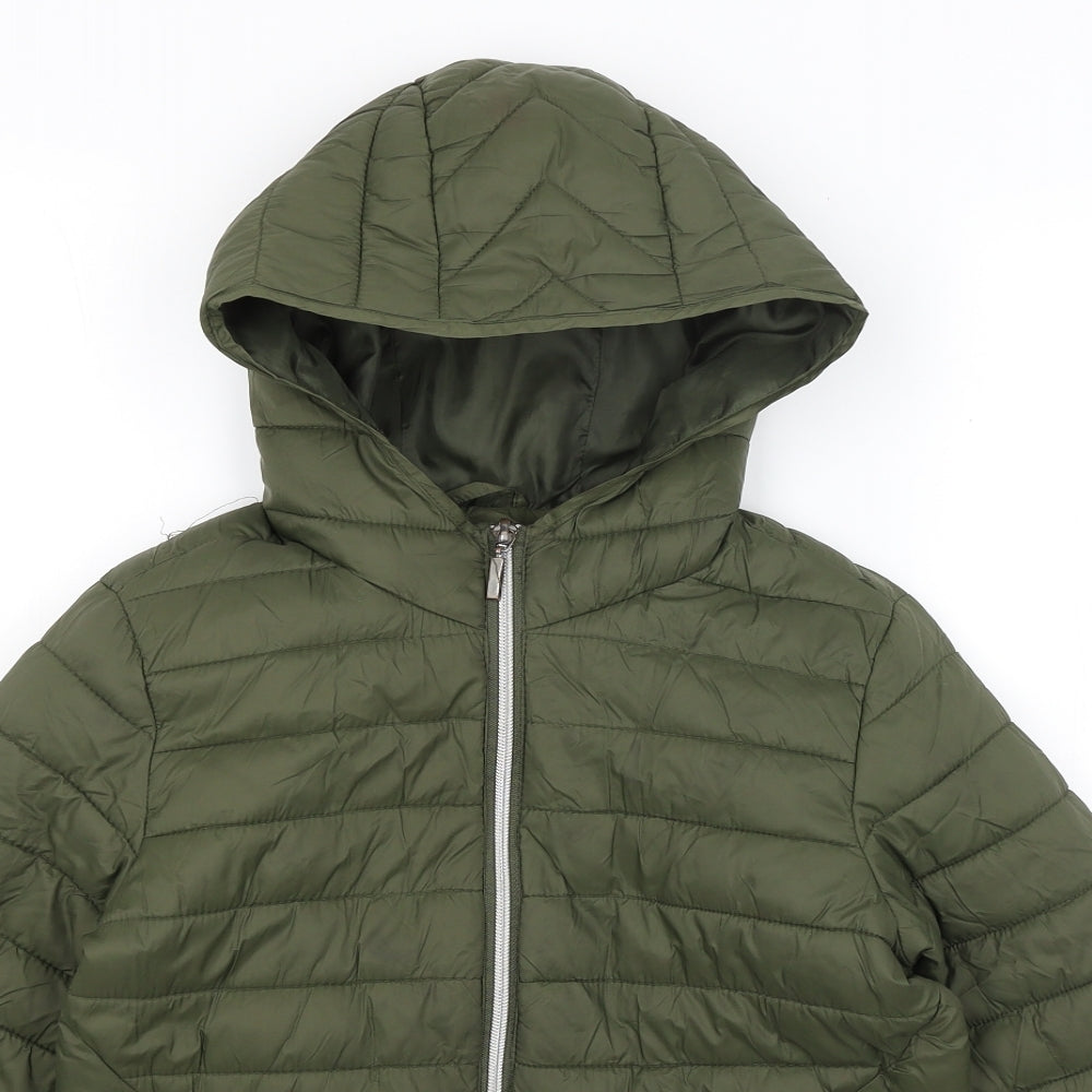 New Look Boys Green   Puffer Jacket Coat Size 10-11 Years