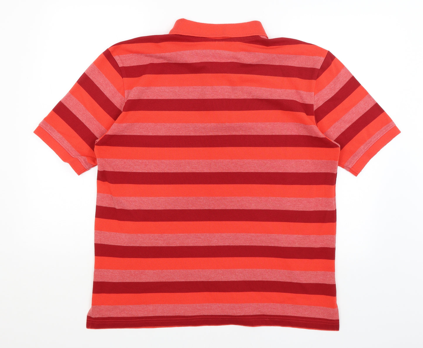 Slazenger Mens Orange Striped   Polo Size L
