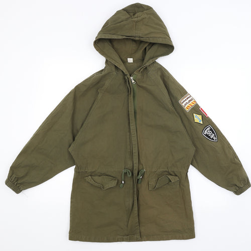 Preworn Womens Green   Overcoat Coat Size S