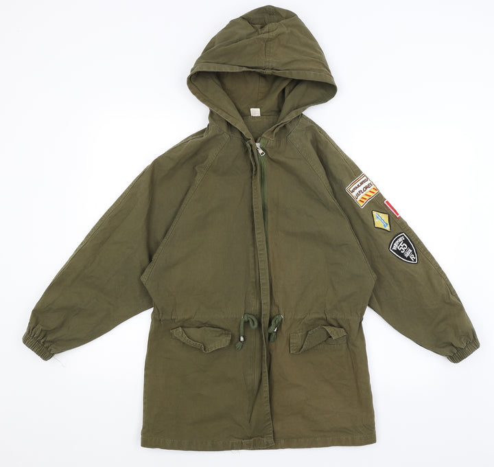 Preworn Womens Green   Overcoat Coat Size S
