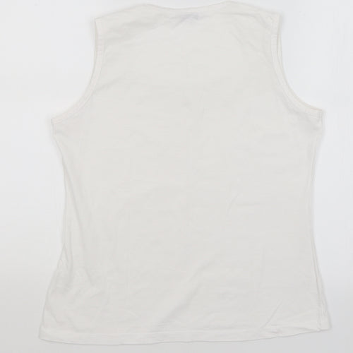 Editions Womens White   Basic Tank Size 12