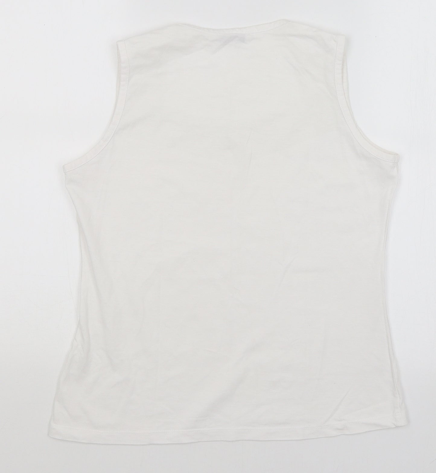 Editions Womens White   Basic Tank Size 12