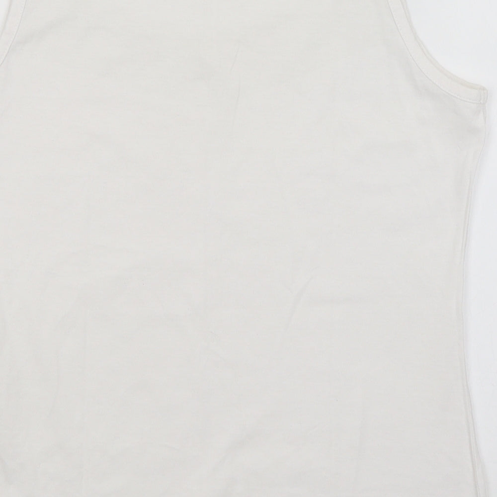 Editions Womens White   Basic Tank Size 12