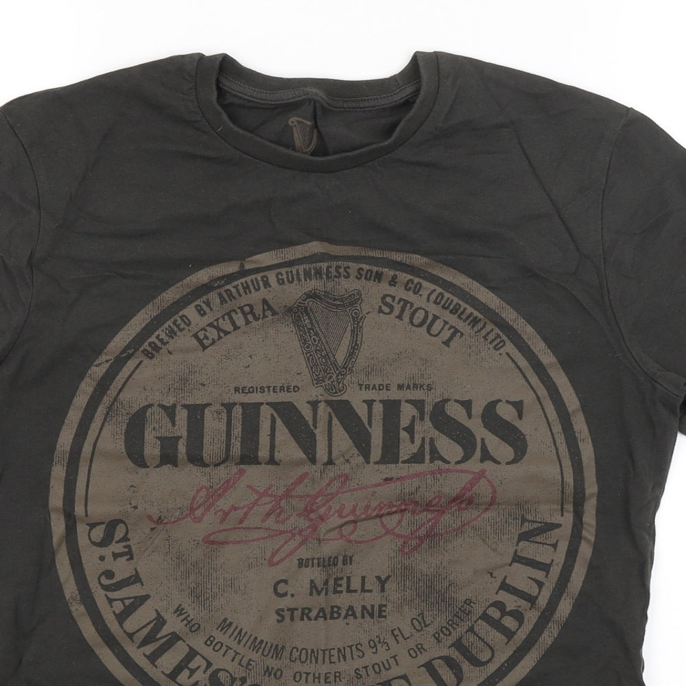 TU Mens Black    T-Shirt Size S  - Guinness