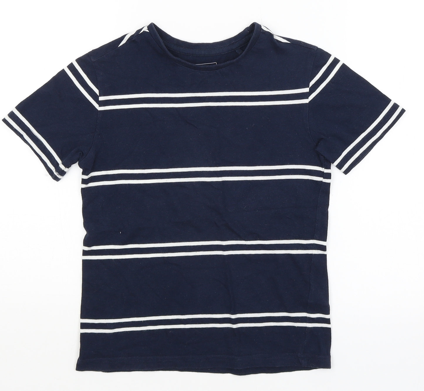 NEXT Boys Blue Striped  Basic T-Shirt Size 5 Years