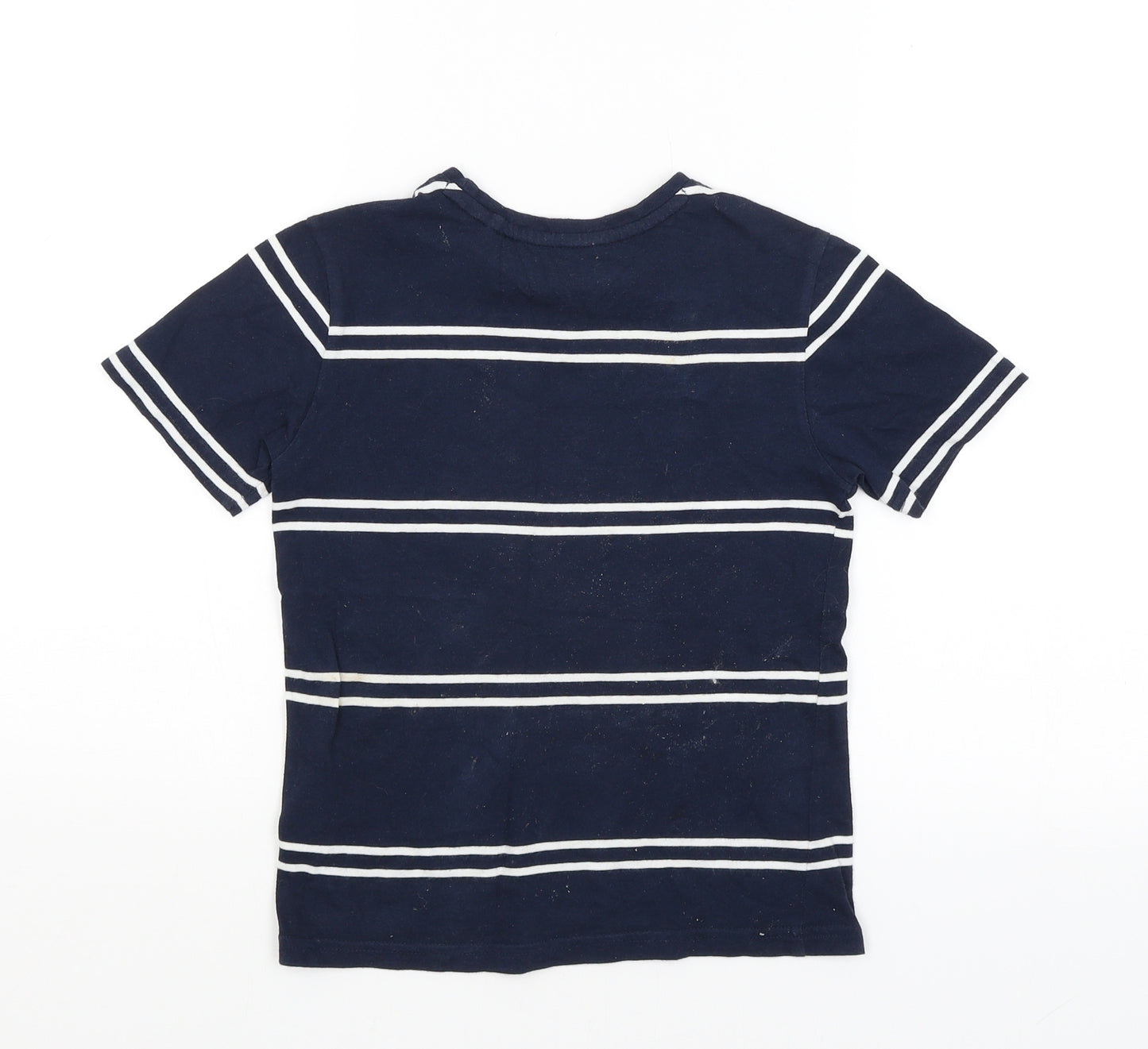 NEXT Boys Blue Striped  Basic T-Shirt Size 5 Years