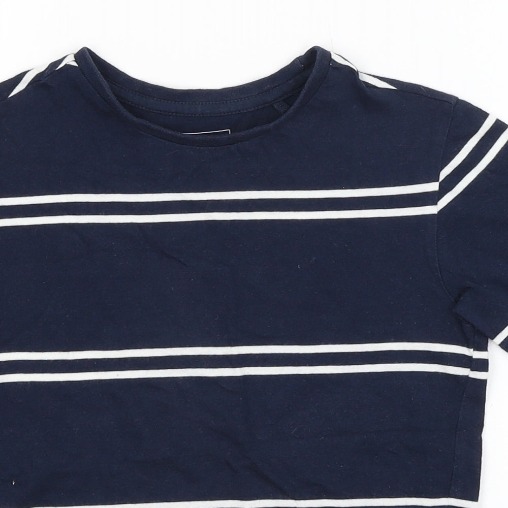 NEXT Boys Blue Striped  Basic T-Shirt Size 5 Years