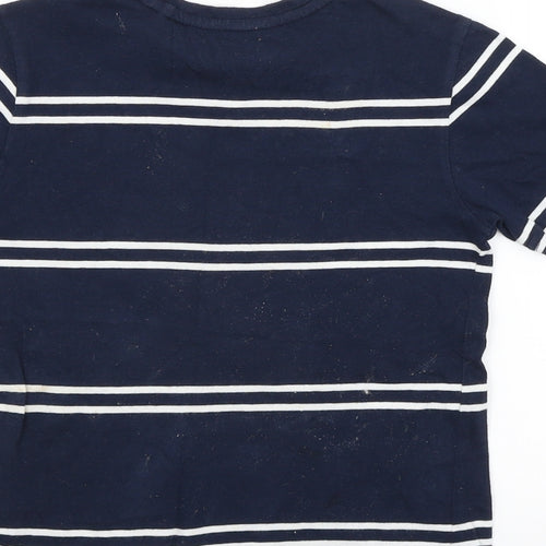 NEXT Boys Blue Striped  Basic T-Shirt Size 5 Years