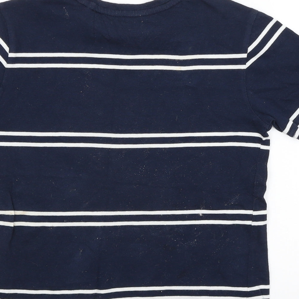 NEXT Boys Blue Striped  Basic T-Shirt Size 5 Years